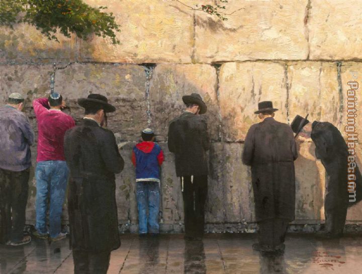 Thomas Kinkade The Wailing Wall Jerusalem